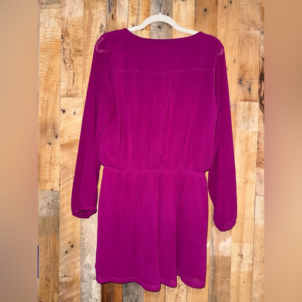 Express Women's Magenta Skort Jumpsuit with Front Zipper & pockets - Picture 8 of 11